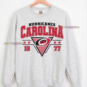 1977 Carolina Hurricanes Sweatshirt Carolina Hockey shirt Hockey Mom Dad gift
